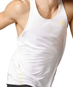 adidas Adizero Mens Running Vest - White