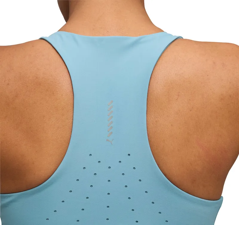 Puma LightSpeed Womens Running Crop Top - Blue - Image 3