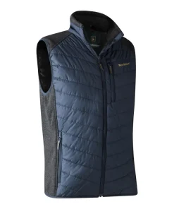 Deerhunter Moor Padded Waistcoat with knit Dark Blue