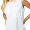 Brooks Graphic Womens Running Vest Tank Top - White