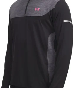 Under Armour Tech Utility Half Zip Long Sleeve Mens Running Top - Black