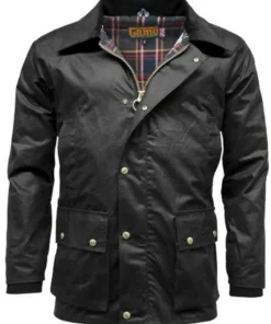 Game Technical Apparel Barker Antique Wax Jacket Black