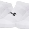 Under Armour Performance Cotton (3 Pack) No Show Socks - White
