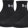 Under Armour Performance Cotton (3 Pack) Quarter Socks - Black