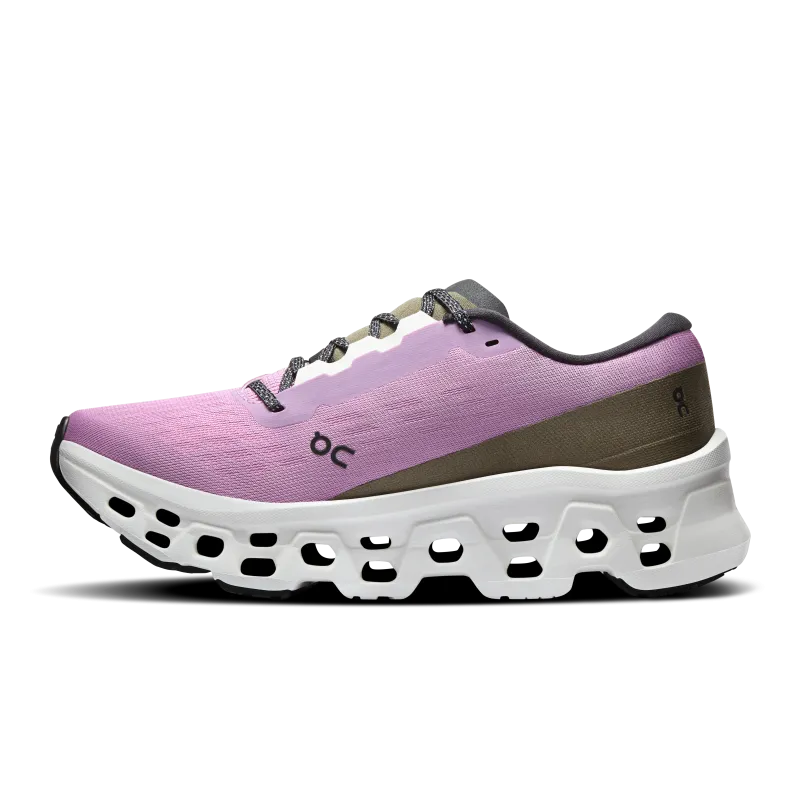On Running Womens Trainer Cloudmonster 3 Sakura/Ivory - Image 3