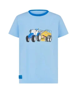 Lighthouse Boys T-Shirt Oliver Blue Tractor & Baler