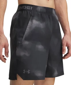 Under Armour Vanish Woven Printed Mens Running Shorts - Black
