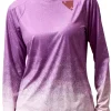 Endura SingleTrack Print Long Sleeve Womens Cycling Jersey - Purple