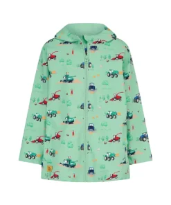 Lighthouse Boys Jacket Ethan Soft Green Tractor