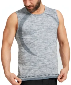 Ohmme Chandra Mens Yoga Vest - Blue