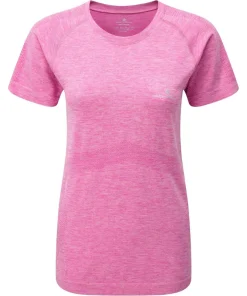 Ronhill Infinity Marathon Short Sleeve Womens Running Top - Pink
