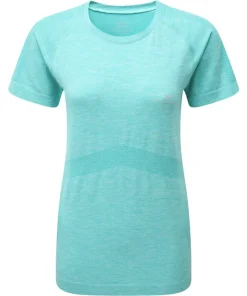 Ronhill Infinity Marathon Short Sleeve Womens Running Top - Blue