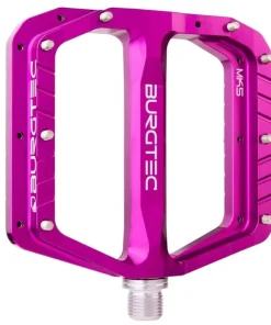 Burgtec Penthouse Flat Pedals MK5 Steel Boost Axles - Purple Rain