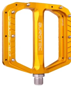 Burgtec Penthouse Flat Pedals MK5 Steel Boost Axles - Gold