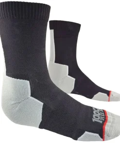 1000 Mile Repreve Single Layer Twin Pack Mens Crew Running Socks - Black