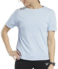 Reebok ActivChill + Cotton Short Sleeve Womens Training Top - Blue
