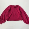 Unknown 5 years pink puffy arms jumper