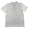 White school polo shirt