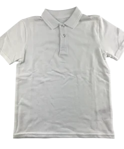 White school polo shirt