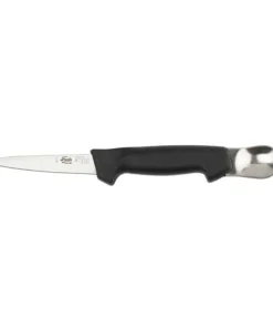 Mora Gutting and Cleaning Knife, Propylene Handle with Spoon, Black