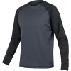 Endura Singletrack Fleece Long Sleeve MTB Mens Cycling Jersey - Black