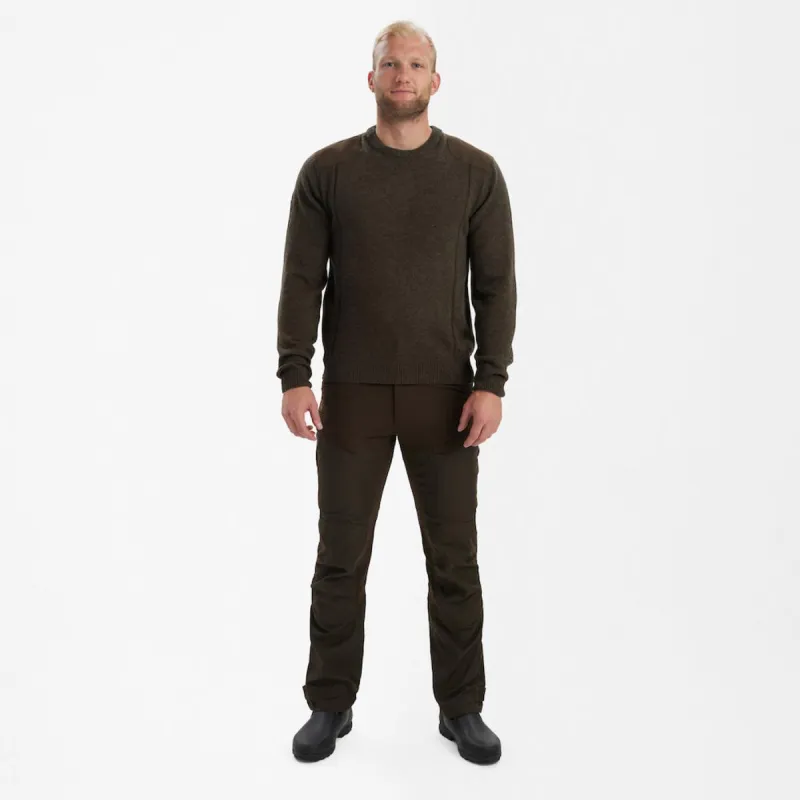 Deerhunter Sheffield Knit w. O-neck Dark elm - Image 3