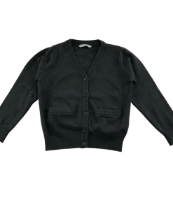 Dark grey with pockets school cardigan