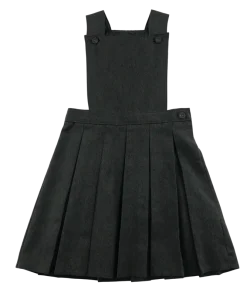 Grey bib style school pinafore