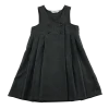 Grey double breasted school pinafore