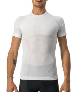 Castelli Core Seamless Short Sleeve Mens Cycling Base Layer - White