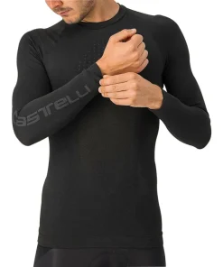 Castelli Core Seamless Long Sleeve Mens Cycling Base Layer - Black