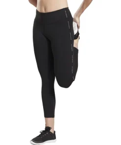 Reebok Studio Lux 2.0 High Rise Womens 7/8 Training Tights - Black
