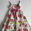 7-8 years red flowers dress