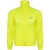 More Mile Neon Hooded Windbreaker Mens Running Jacket - Yellow