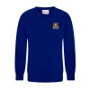 Wycombe High V Neck Jumper: Blue