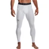 Under Armour HeatGear Compression Mens Long Running Tights - White