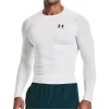 Under Armour HeatGear Armour Long Sleeve Mens Compression Top - White