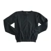 Black crew neck school cardigan