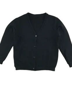 Black jersey school cardigan