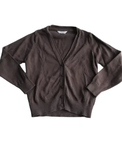 Brown school cardigan