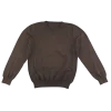 Brown v-neck school jumper