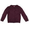 Burgundy scallop neck school cardigan