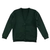 Green jersey school cardigan