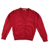 Red school cardigan