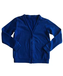 Royal blue jersey school cardigan