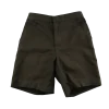 Brown elasticated waist school shorts