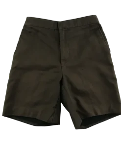 Brown elasticated waist school shorts
