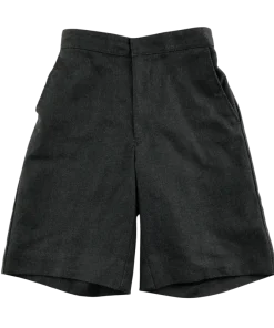Grey elasticated waist school shorts