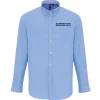 Superstars Fundraising Team Men's L/S Oxford Shirt: White / Light Blue
