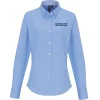 Superstars Fundraising Team Women's L/S Oxford Shirt: White / Light Blue